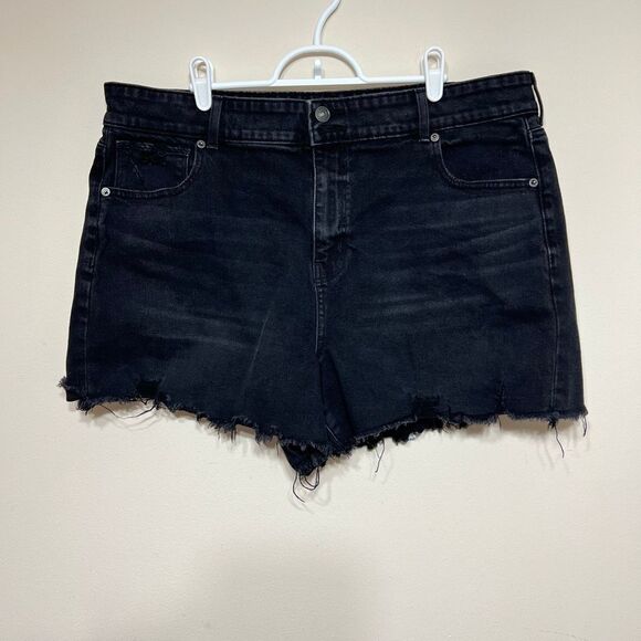 American Eagle High Rise Mom Shorts Distressed 20 Plus Size Women - Picture 1 of 9